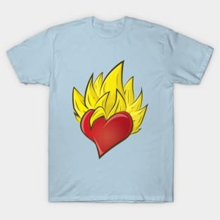 super saiyan heart T-Shirt